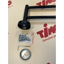 Timo. Полотенцедержатель двойной Saona 13056/03 Черный
