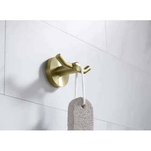 Timo. Крючок двойной Saona 13012/17 Золото матовое