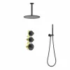 Timo. Душевая система встроенная с термостатом Saona SX-2399/03SM Черный
