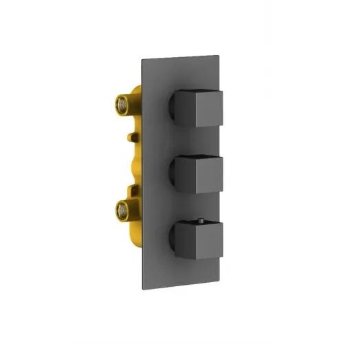 Timo. Душевая система встроенная с термостатом Tetra-Thermo SX-0179/03SM Черный