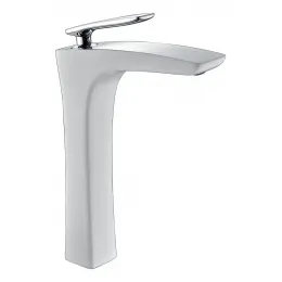 Timo. Смеситель для раковины-чаши Helmi 4011/00-16F Хром-Белый