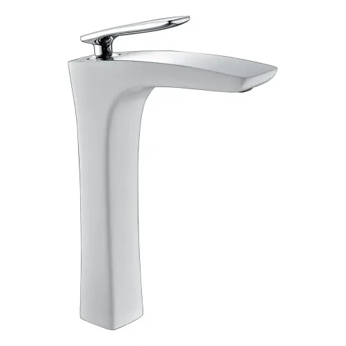 Timo. Смеситель для раковины-чаши Helmi 4011/00-16F Хром-Белый