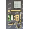 Timo. Душевая система встроенная с термостатом Petruma SX-5049/17SM Золото матовое