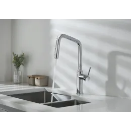 Timo. Смеситель для кухни с выдвижной лейкой Saona 2386/00FL Хром