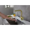 Timo. Смеситель для кухни с подключением фильтра и выдвижной лейкой Saona 2356/17FL Золото матовое