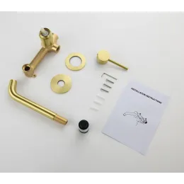 Timo. Смеситель для раковины встроенный Saona 2372/17SM Золото матовое