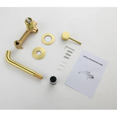 Timo. Смеситель для раковины встроенный Saona 2372/17SM Золото матовое