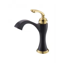 Timo. Смеситель для раковины Unari 7501/04F Черный антик-Золото