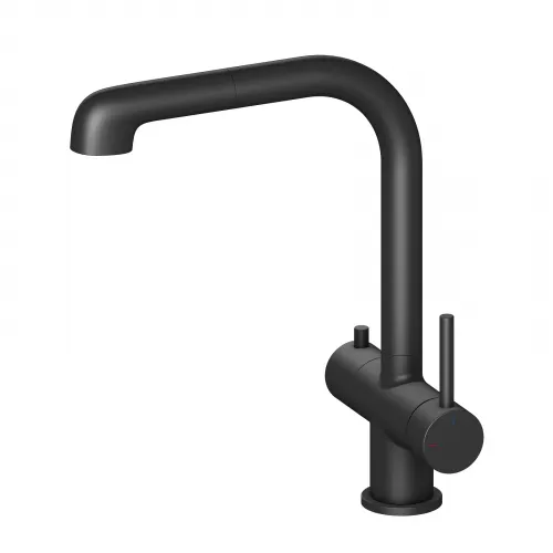 Timo. Смеситель для кухни с подключением фильтра и выдвижной лейкой Saona 2346/03FL Черный