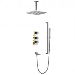 Timo. Душевая система встроенная с термостатом Selene SX-2239/00SM Хром