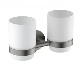 Timo. Стакан двойной для зубных щеток Saona 13034/18 Черное золото