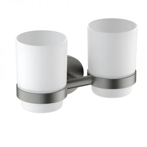 Timo. Стакан двойной для зубных щеток Saona 13034/18 Черное золото