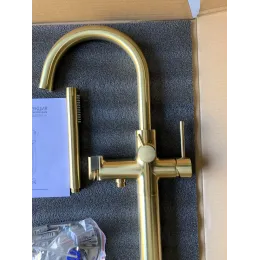 Timo. Смеситель напольный для ванны Saona 2310/17Y-CR Золото матовое