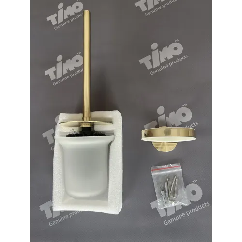 Timo. Щетка для туалета Saona 13061/17 Золото матовое