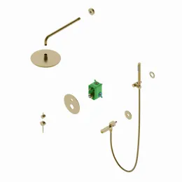 Timo. Душевая система встроенная Saona SX-2379/17SM Золото матовое