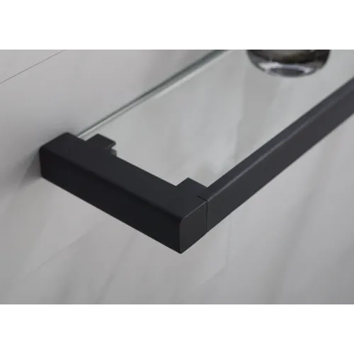 Timo. Полка в ванную стеклянная Selene 14072/03 Черный