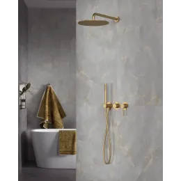 Timo. Душевая система встроенная Saona SX-2349/17SM Золото матовое