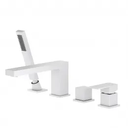 Timo. Смеситель для ванны врезной Selene 2130/16Y Белый матовый