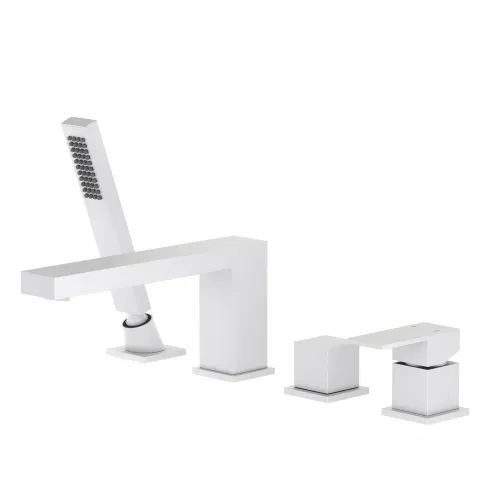 Timo. Смеситель для ванны врезной Selene 2130/16Y Белый матовый