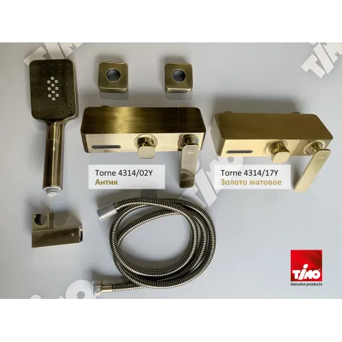 Timo. Смеситель для ванны Torne 4314/17Y Золото матовое