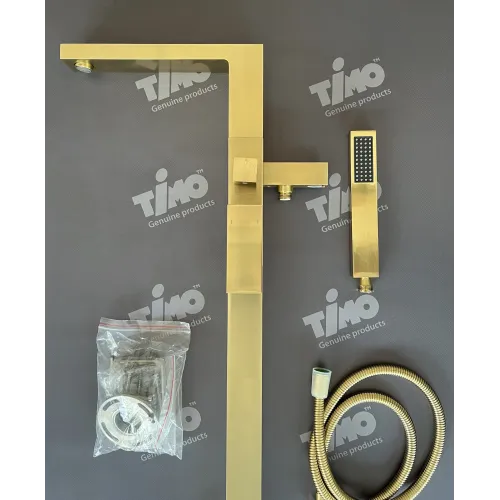 Timo. Смеситель напольный для ванны Selene 2210/17Y-CR Золото матовое