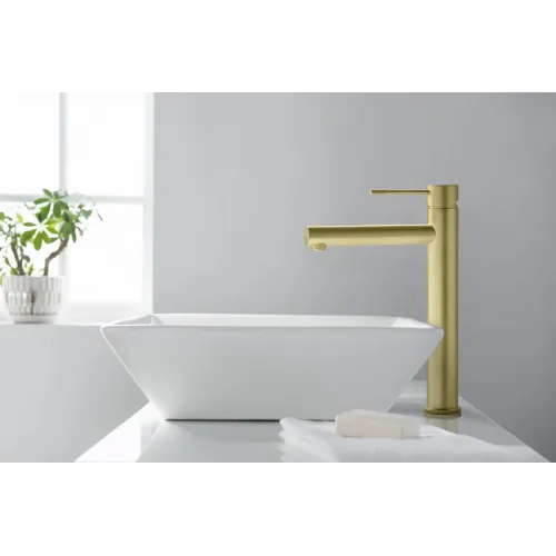 Timo. Смеситель для раковины-чаши Saona 2311/17F Золото матовое