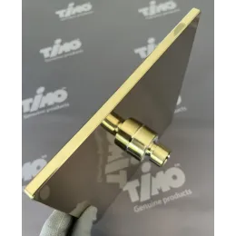Timo. Душевая система встроенная с термостатом Petruma SX-5059/17SM Золото матовое