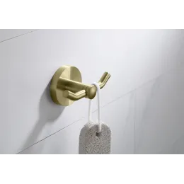 Timo. Крючок двойной Saona 13012/17 Золото матовое