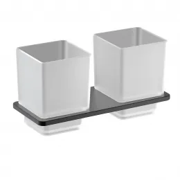 Timo. Стакан двойной для зубных щеток Torne 43034/03 Черный