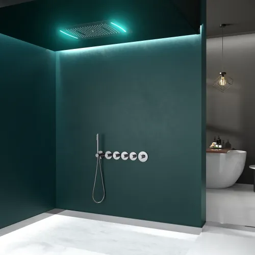 Timo. Душевая система встроенная с термостатом Saona SX-2319/00SM Хром