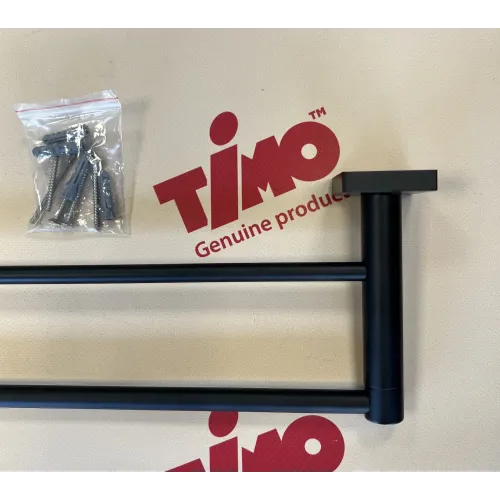 Timo. Полотенцедержатель двойной Selene 12056/03 Черный