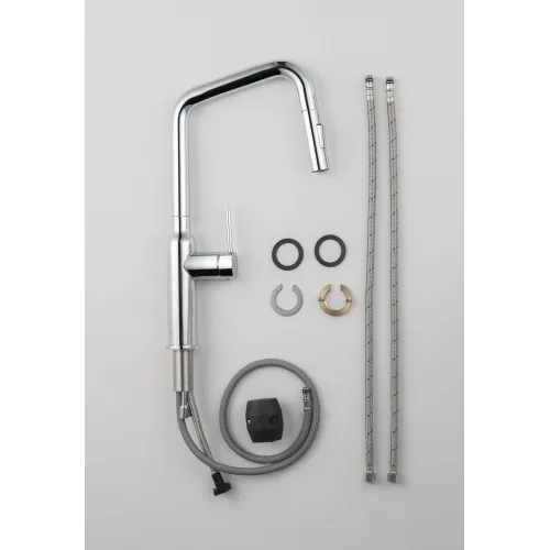 Timo. Смеситель для кухни с выдвижной лейкой Saona 2386/00FL Хром