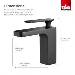 Timo. Смеситель для раковины с гигиеническим душем Torne 4360/03G Черный