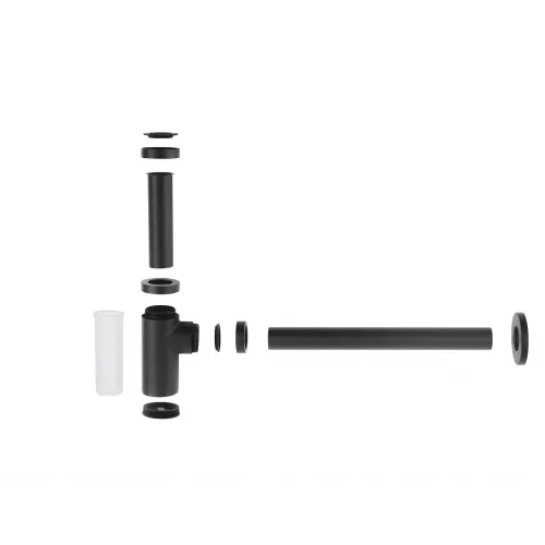 Timo. Сифон для раковины Сифон 958/03L Черный