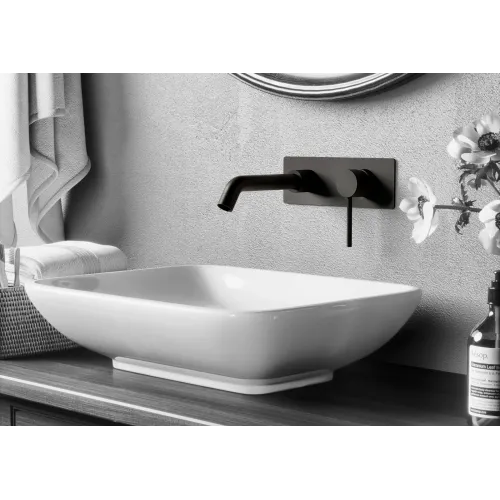 Timo. Смеситель для раковины встроенный Saona 2371/03SM Черный