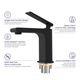 Timo. Смеситель для раковины Anni 2761/03F Черный