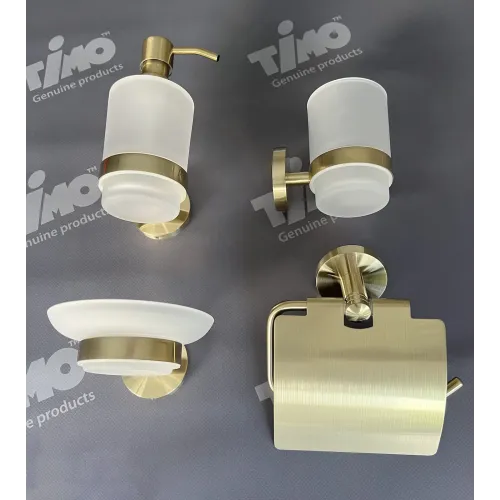 Timo. Бумагодержатель Saona 13042/17 Золото матовое