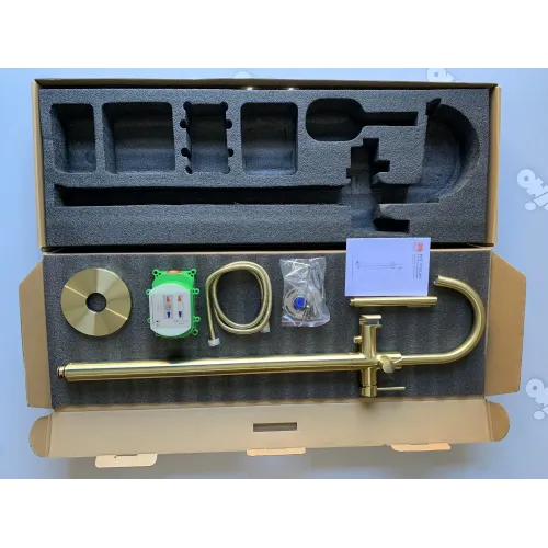 Timo. Смеситель напольный для ванны Saona 2310/17Y-CR Золото матовое