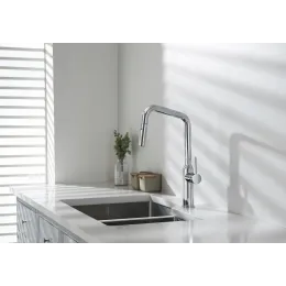 Timo. Смеситель для кухни с выдвижной лейкой Saona 2386/00FL Хром