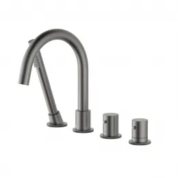 Timo. Смеситель для ванны врезной с термостатом Saona 2330/18Y Черное золото