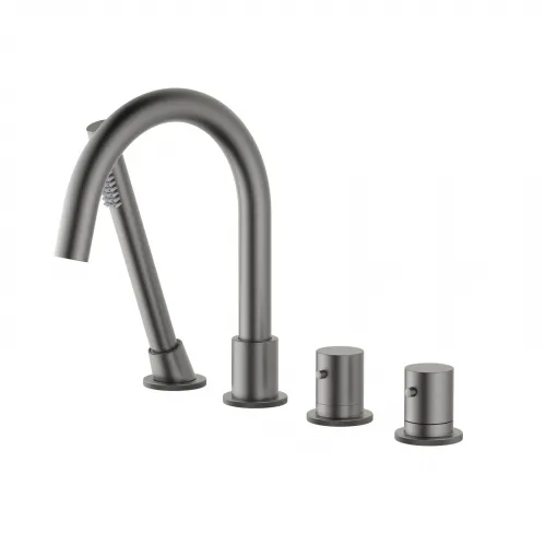 Timo. Смеситель для ванны врезной с термостатом Saona 2330/18Y Черное золото