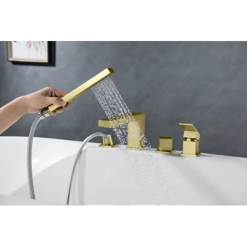 Timo. Смеситель для ванны врезной Selene 2130/17Y Золото матовое