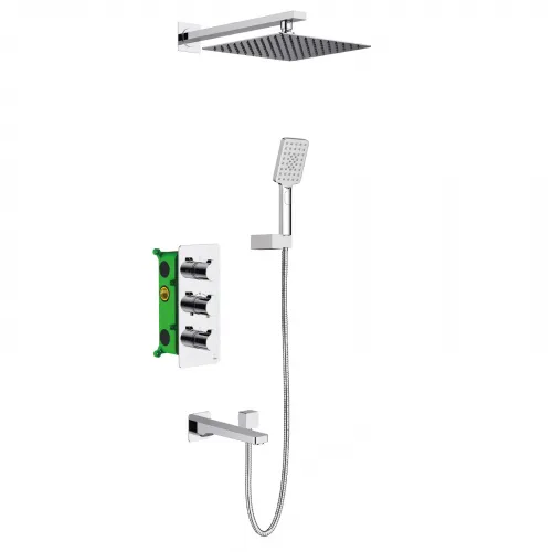 Timo. Душевая система встроенная с термостатом Petruma SX-5149/00SM Хром