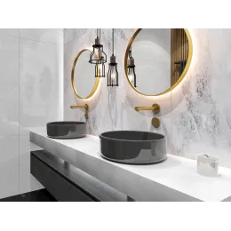 Timo. Смеситель для раковины встроенный, сенсорный Saona 2373/17SM Золото матовое