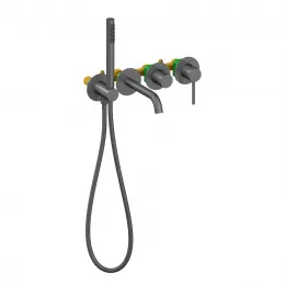 Timo. Смеситель для ванны встроенный Saona 2314/18YSM Черное золото