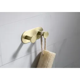 Timo. Вешалка-2 крючка Saona 13014/17 Золото матовое