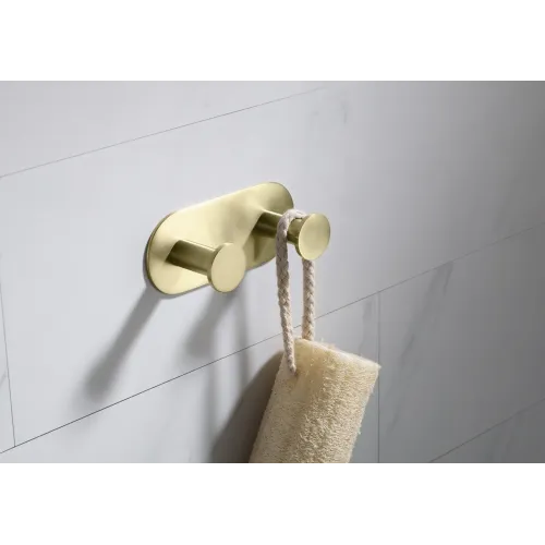 Timo. Вешалка-2 крючка Saona 13014/17 Золото матовое