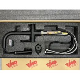 Timo. Смеситель для кухни с подключением фильтра и выдвижной лейкой Saona 2356/03FL Черный