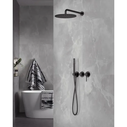 Timo. Душевая система встроенная Saona SX-2349/03SM Черный