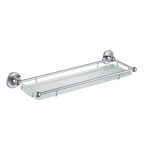 Timo. Полка в ванную стеклянная Nelson 150072/00 Хром